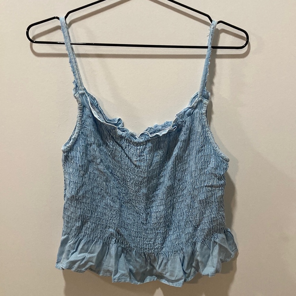 Sim&Sam (juniors) light blue Denim Scrunched Tank